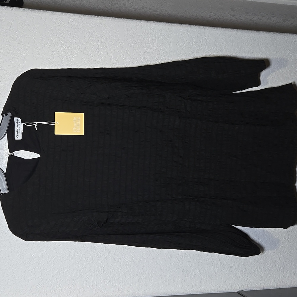 Charlie Holiday Anthropologie Isla Mini Dress Black Medium - Picture 4 of 11
